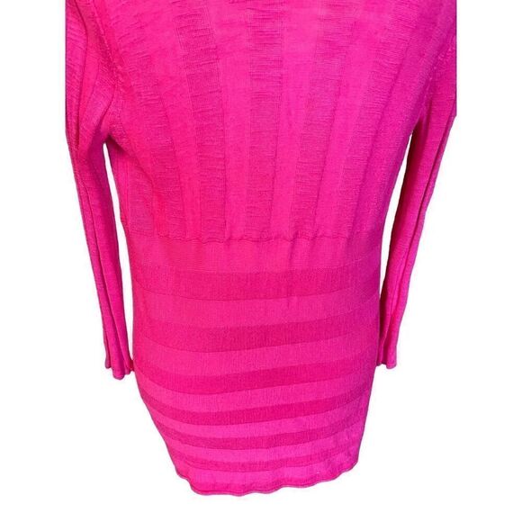 International Concepts Women's Pink Waterfall Tie Front Cardigan Medium - Picture 4 of 15